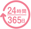 24時間365日